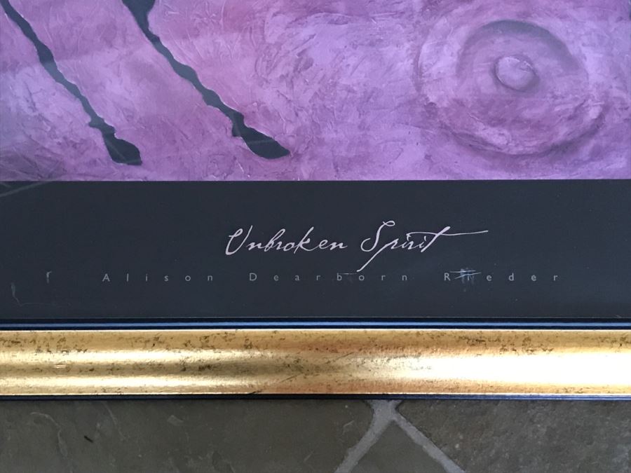 JUST ADDED - Framed Horse Poster Unbroken Spirit By Alison Dearborn Rieder [Photo 4]