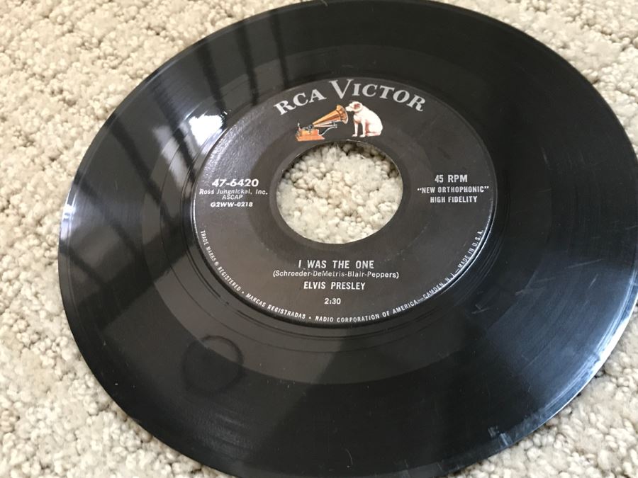 JUST ADDED - Vintage Metal 45Rpm Record Storage Box Platter-Pak With Vintage 45 Records Including Elvis Presley And Fats Domino - See Photos [Photo 22]