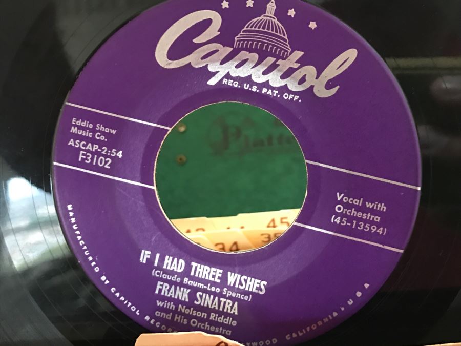 JUST ADDED - Vintage Metal 45Rpm Record Storage Box Platter-Pak With Vintage 45 Records Including Elvis Presley And Fats Domino - See Photos [Photo 10]