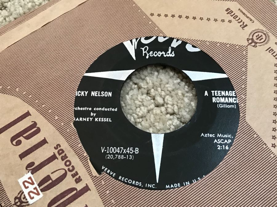 JUST ADDED - Vintage Metal 45Rpm Record Storage Box Platter-Pak With Vintage 45 Records Including Elvis Presley And Fats Domino - See Photos [Photo 19]