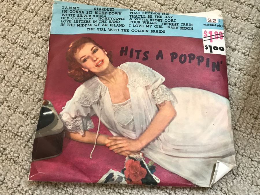 JUST ADDED - Vintage Metal 45Rpm Record Storage Box Platter-Pak With Vintage 45 Records Including Elvis Presley And Fats Domino - See Photos [Photo 24]