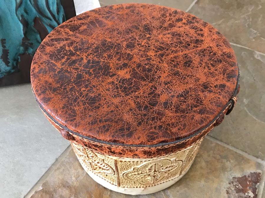 JUST ADDED - Metal Bucket, Embossed Metal Horse Picture And Decorative Box [Photo 4]