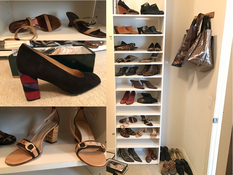 JUST ADDED - Huge Women's Designer Shoe Lot With Cole Haan, Donald J Pliner, Tory Burch, Sam Edelman, Kate Spade And More Size 7.5 [Photo 1]