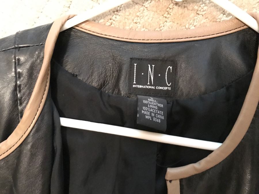 JUST ADDED - Set Of (4) Women's Leather Jackets Size L [Photo 8]