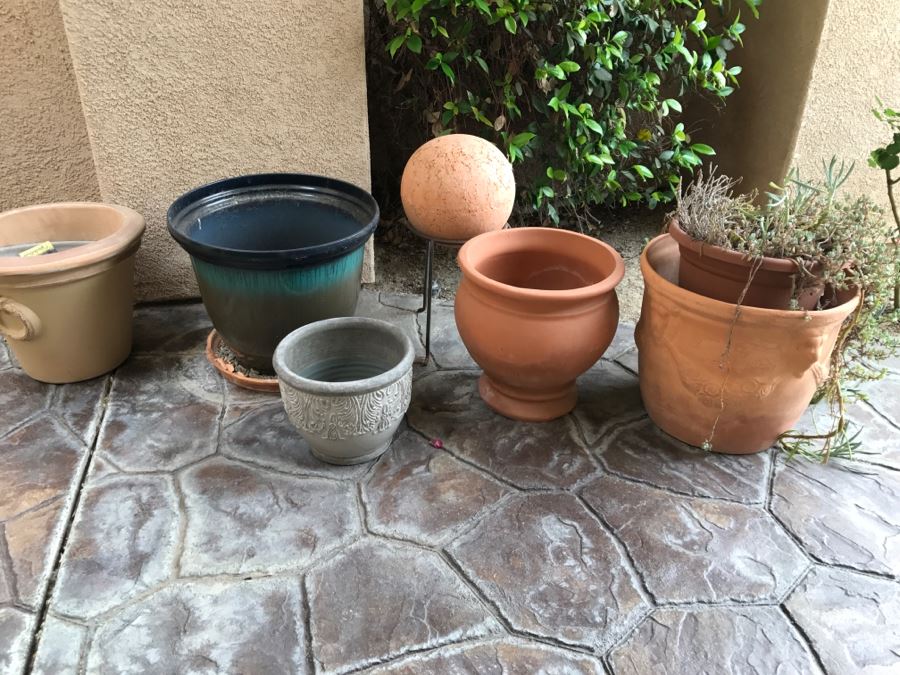 JUST ADDED - Various Outdoor Pots, Garden Decorations And Plants