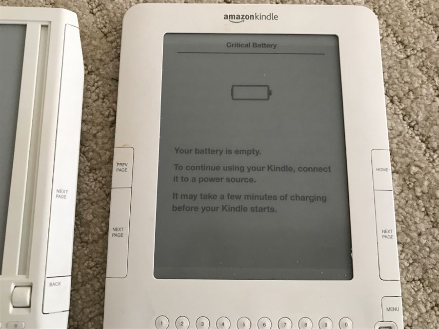 JUST ADDED Set Of (3) Older Amazon Kindles With Vintage Kindle Case