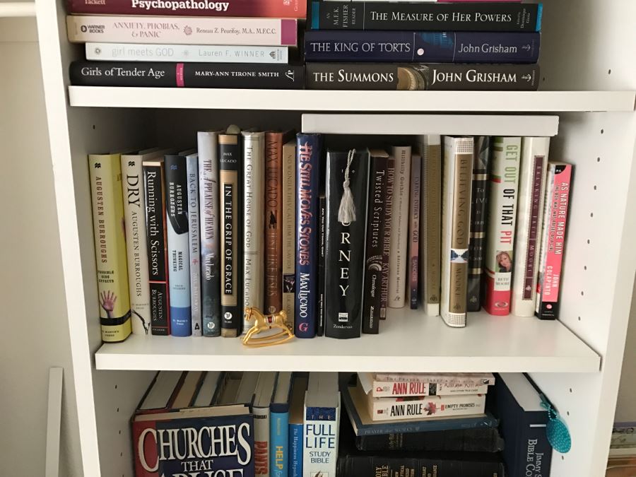 JUST ADDED - MEGA OFFICE LOT # 1 Featuring All Items On Bookshelves, Desk Top And In One Drawer With Books, Home Decor, See Details And Photos [Photo 9]