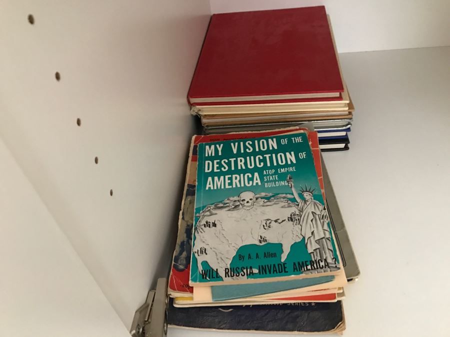 JUST ADDED - MEGA OFFICE LOT # 1 Featuring All Items On Bookshelves, Desk Top And In One Drawer With Books, Home Decor, See Details And Photos [Photo 24]