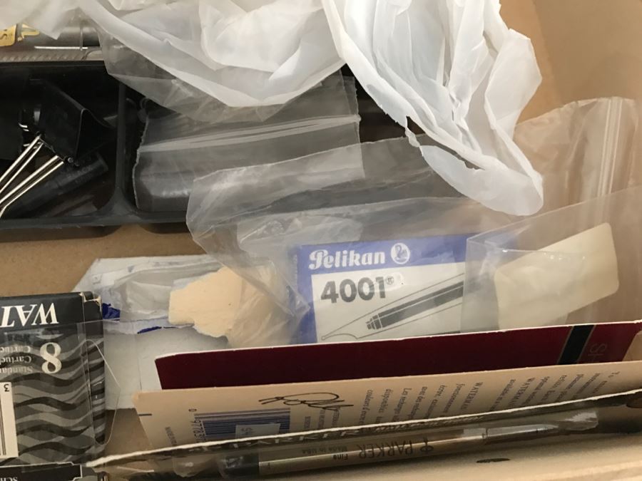 JUST ADDED - MEGA OFFICE LOT # 1 Featuring All Items On Bookshelves, Desk Top And In One Drawer With Books, Home Decor, See Details And Photos [Photo 22]