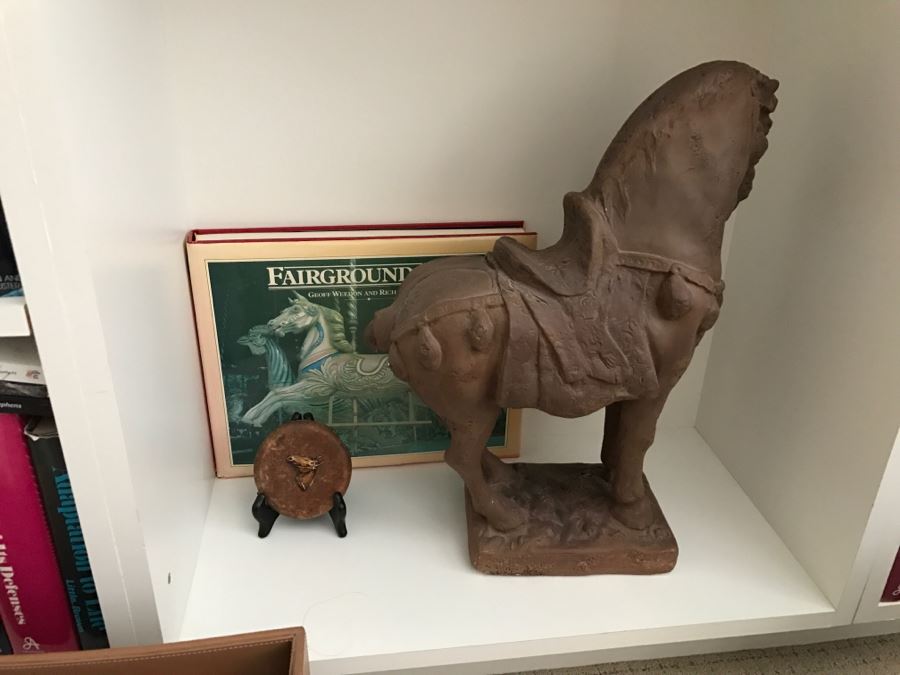 JUST ADDED - MEGA OFFICE LOT # 2 Featuring All Items On Bookshelves And Floor (Lladros) [Photo 12]