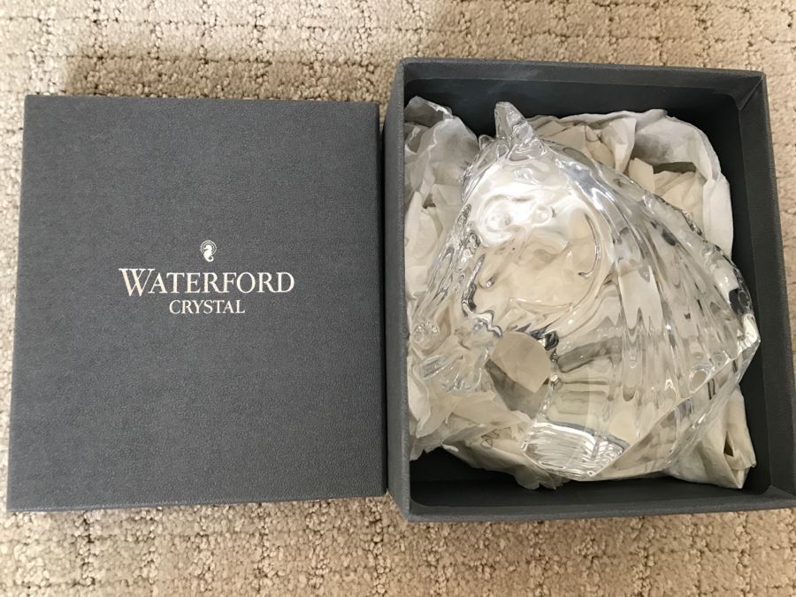 JUST ADDED - Waterford Crystal Horse Sculpture With Box [Photo 9]