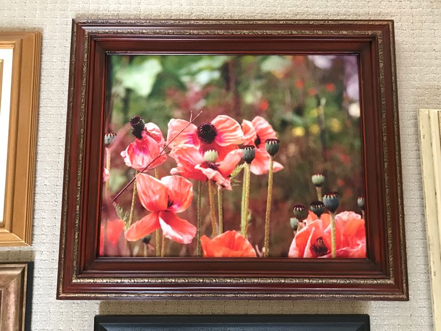 JUST ADDED - Framed Floral Art Print Lot Including Original Painting [Photo 4]