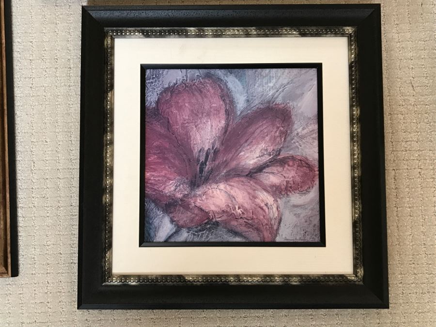 JUST ADDED - Framed Floral Art Print Lot Including Original Painting [Photo 5]