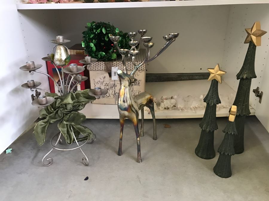 JUST ADDED - Large Home Decor Decoration Lot #2 With Nice Christmas Decorations - See Photos [Photo 34]
