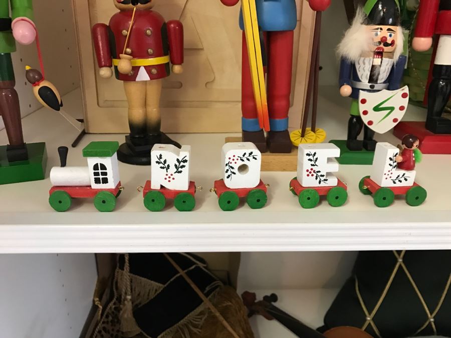 JUST ADDED - Large Home Decor Decoration Lot #3 With Nutcracker Collection And Violin - See Photos [Photo 16]