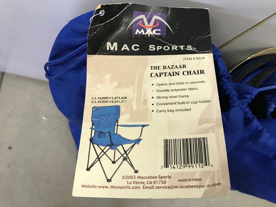 JUST ADDED - Pair Of Portable Captains Chairs [Photo 2]