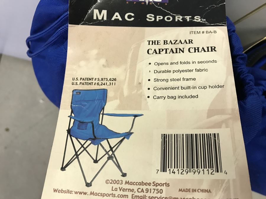 JUST ADDED - Pair Of Portable Captains Chairs [Photo 3]