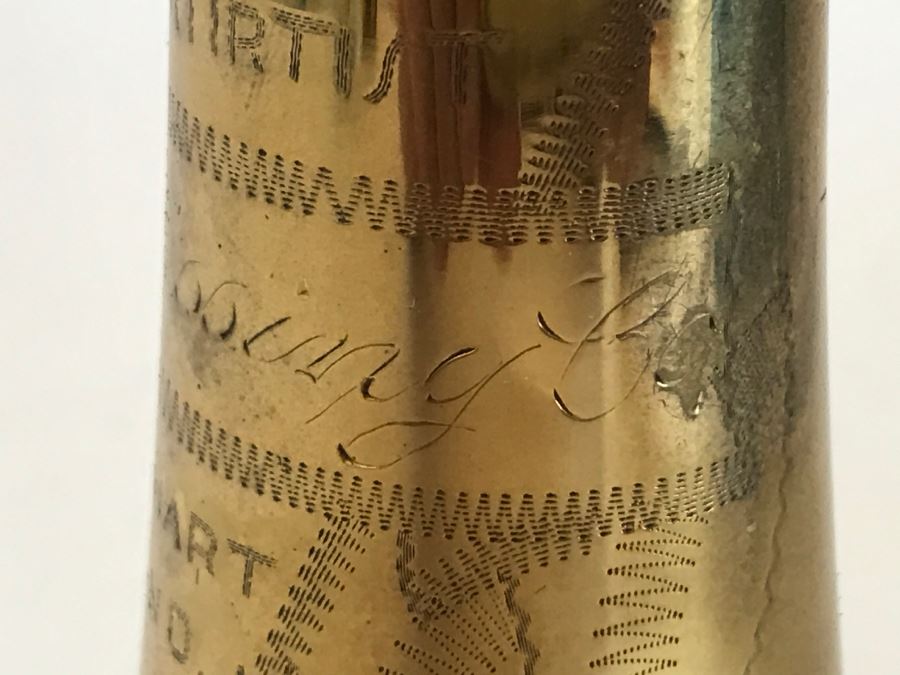 Vintage E.K. Blessing Super Artist Model Trumpet Elkhart, Ind With Case [Photo 15]