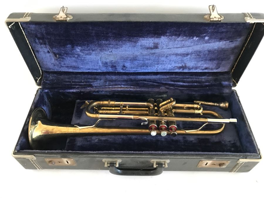 Vintage E.K. Blessing Super Artist Model Trumpet Elkhart, Ind With