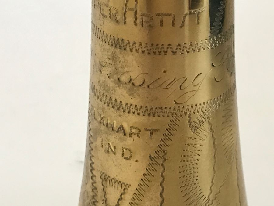 Vintage E.K. Blessing Super Artist Model Trumpet Elkhart, Ind With Case [Photo 14]