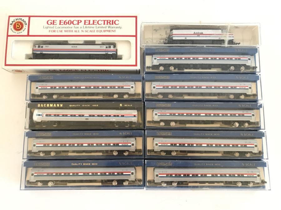 JUST ADDED - Vintage Collection Of BACHMANN N Scale Amtrak Electric Trains [Photo 1]