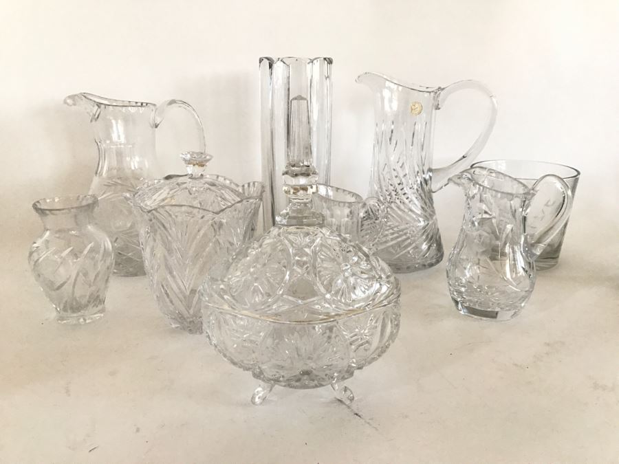 Cut Glass And Crystal Lot