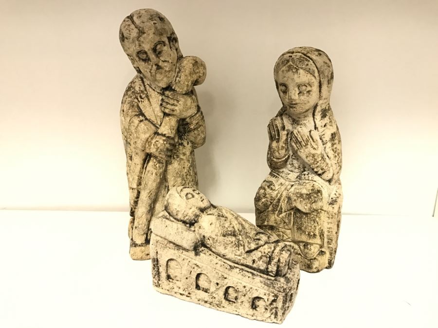 JUST ADDED - Stone Nativity Scene Made In Spain [Photo 3]
