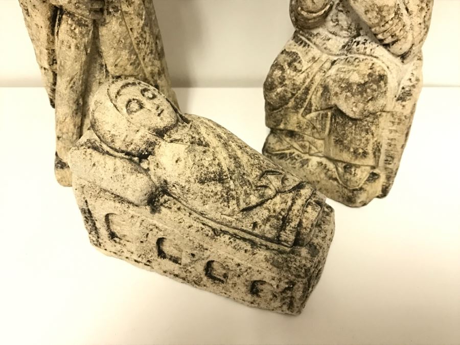 JUST ADDED - Stone Nativity Scene Made In Spain [Photo 4]