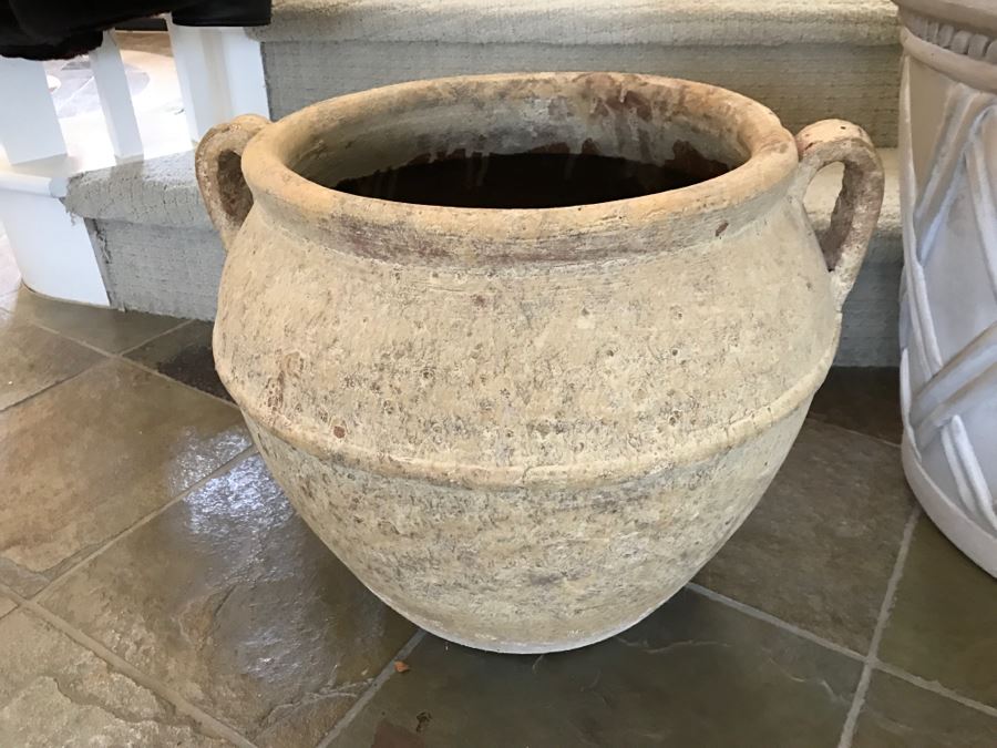 JUST ADDED - Clay Handled Flower Pot And (2) Light Foam Flower Pots [Photo 4]