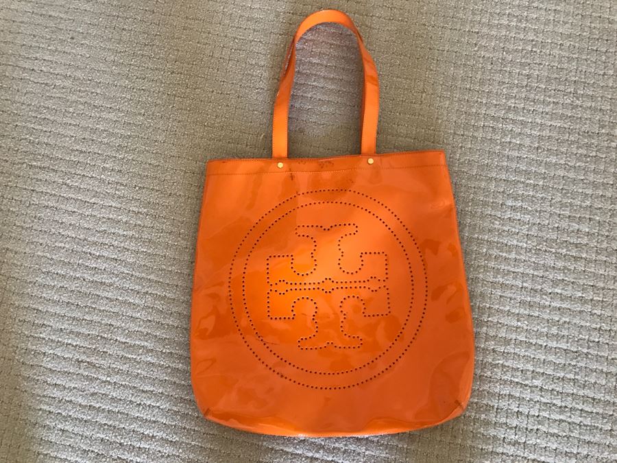 JUST ADDED - Orange Tory Burch Handbag