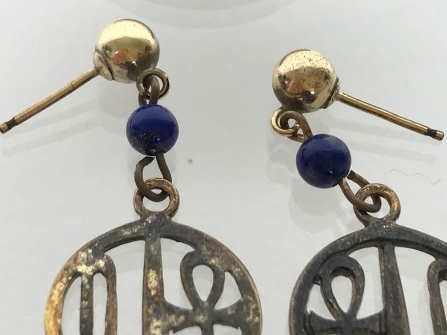 Sterling Silver Enamel Egg Pendant And Pair Of Sterling Silver Earrings 10.8g [Photo 14]