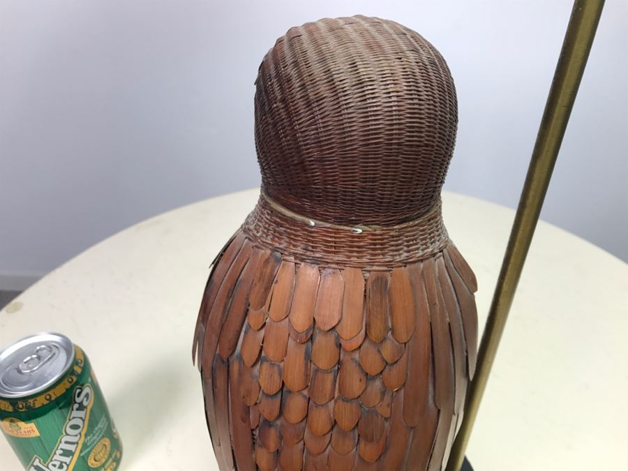 Designer Detailed Wicker Handmade Bird Lamp [Photo 14]