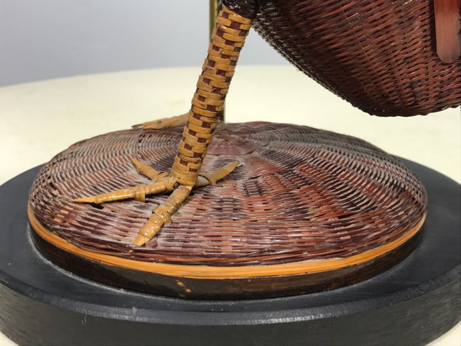 Designer Detailed Wicker Handmade Bird Lamp [Photo 8]