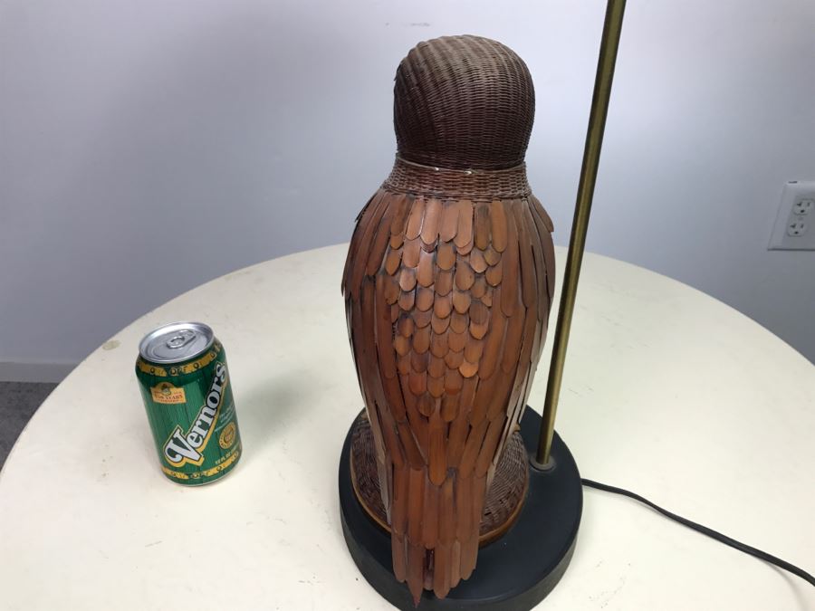 Designer Detailed Wicker Handmade Bird Lamp [Photo 15]