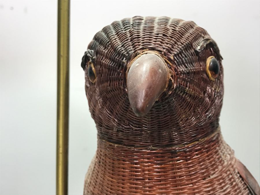 Designer Detailed Wicker Handmade Bird Lamp [Photo 11]