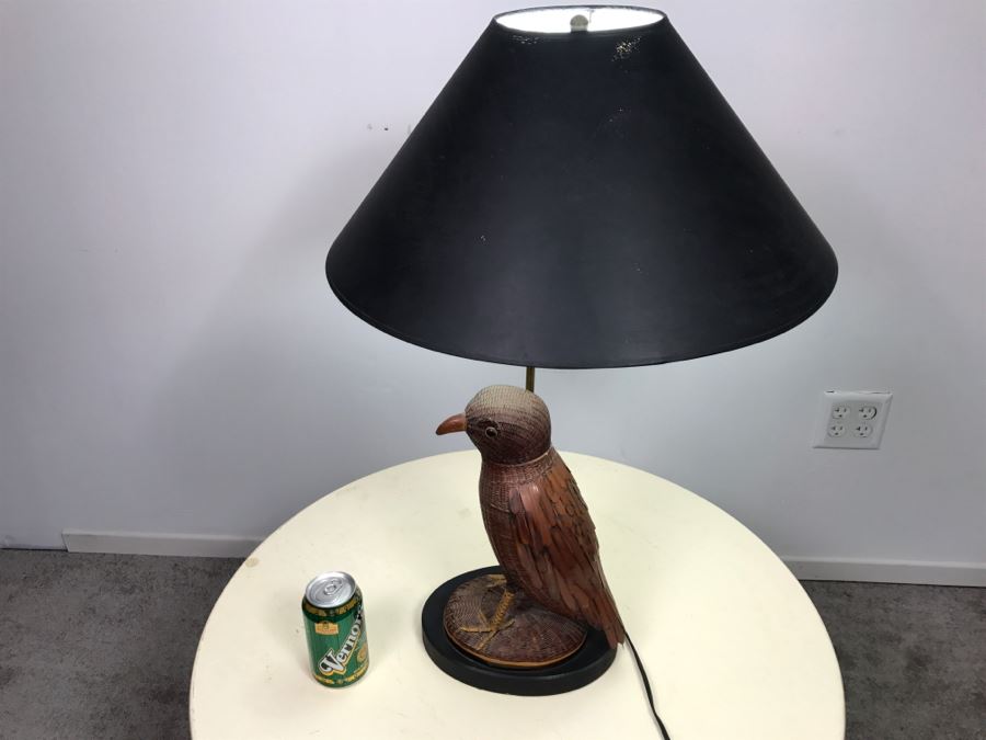Designer Detailed Wicker Handmade Bird Lamp [Photo 16]