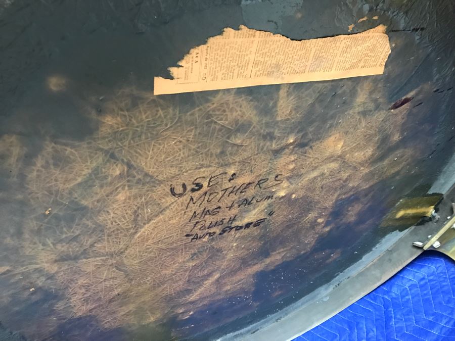 Mid-Century Marble And Inlay Stone Round Coffee Table With Brass Legs [Photo 14]