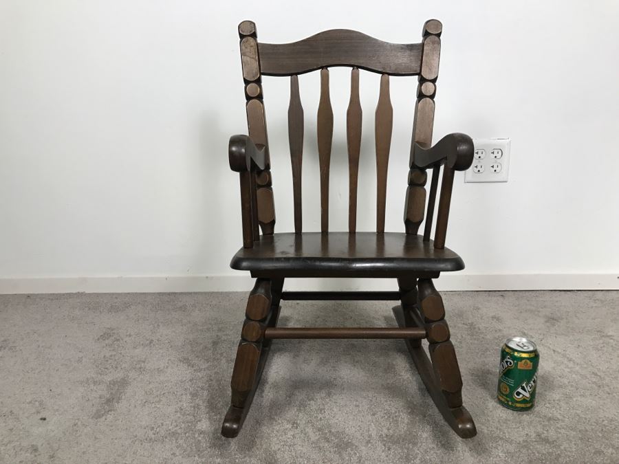 Vintage Wooden Child's Rocking Chair [Photo 2]