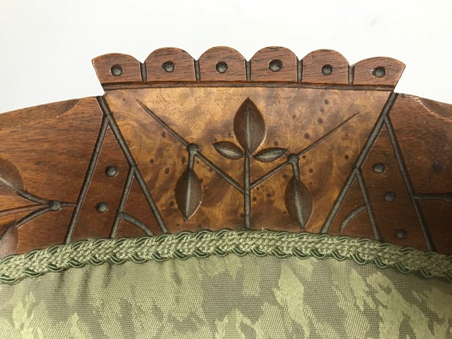 Antique Eastlake Wooden Rocking Chair [Photo 2]