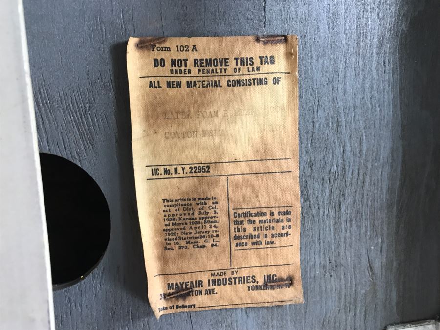 Rare Folding Chair Designed By Warren McArthur For Mayfair Co With Original Labels And Chrysler Corporation Label Estimate $400 [Photo 12]