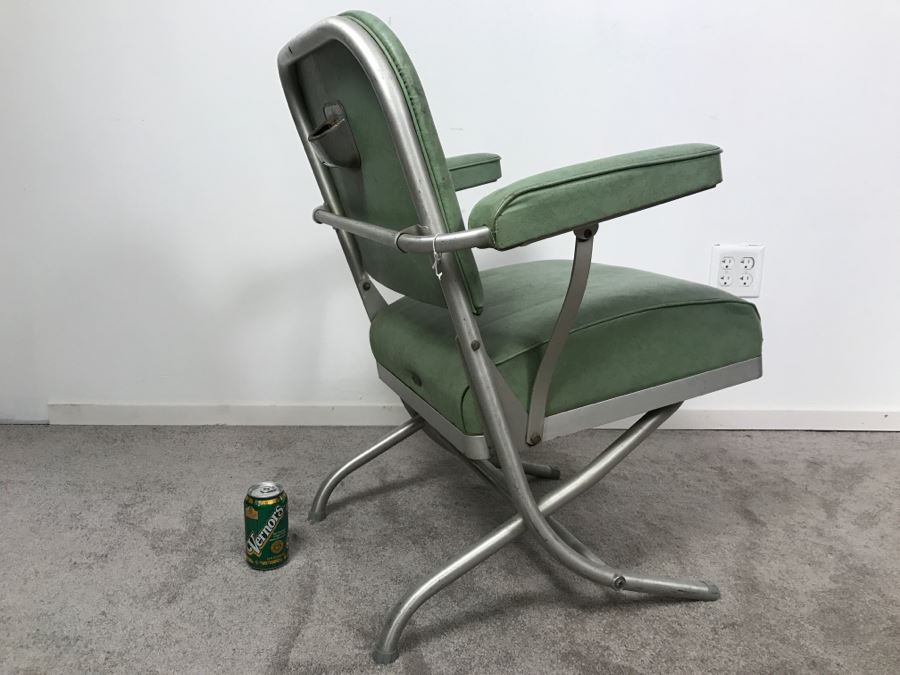 Rare Folding Chair Designed By Warren McArthur For Mayfair Co With Original Labels And Chrysler Corporation Label Estimate $400 [Photo 5]