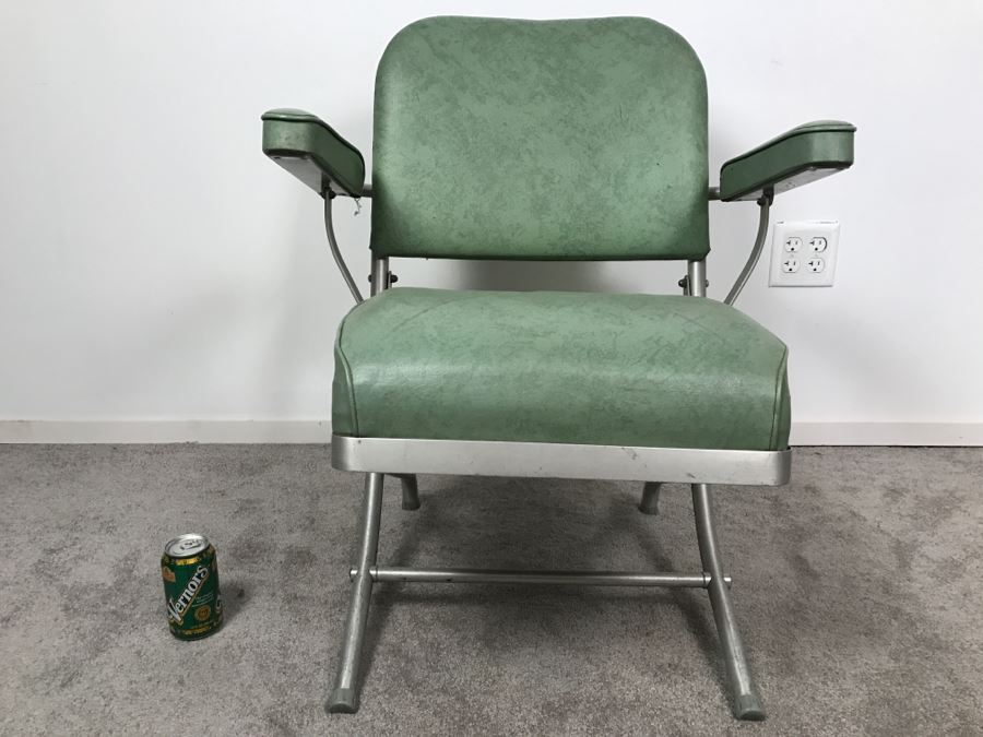 Rare Folding Chair Designed By Warren McArthur For Mayfair Co With Original Labels And Chrysler Corporation Label Estimate $400 [Photo 2]