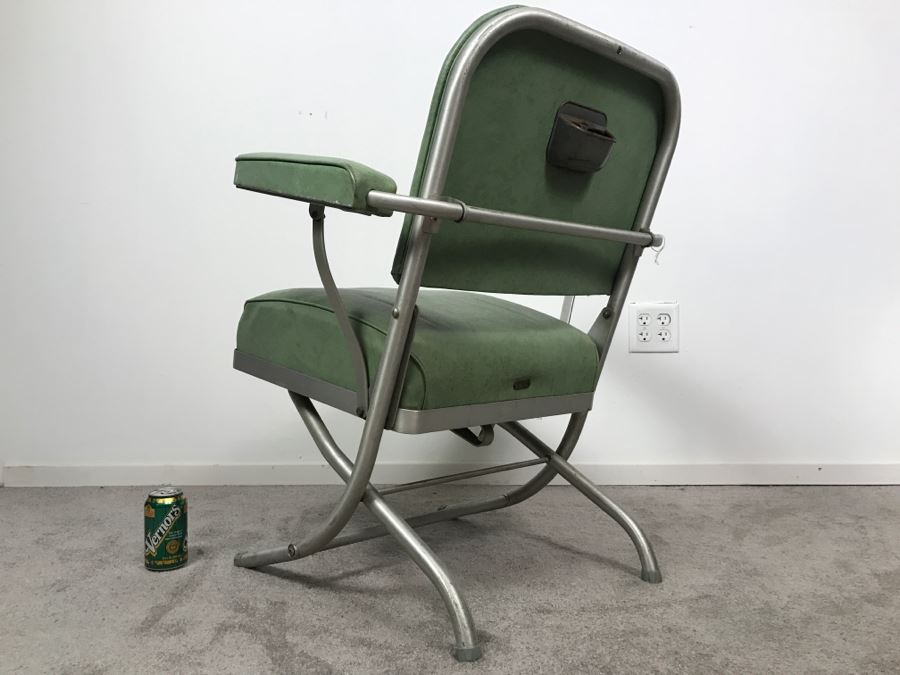 Rare Folding Chair Designed By Warren McArthur For Mayfair Co With Original Labels And Chrysler Corporation Label Estimate $400 [Photo 9]