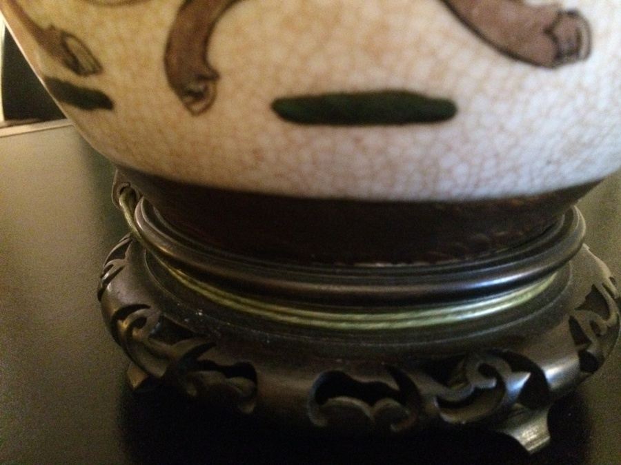 Japanese Pottery Vase Table Lamp [Photo 12]