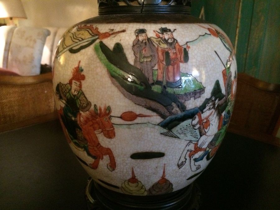 Japanese Pottery Vase Table Lamp [Photo 7]