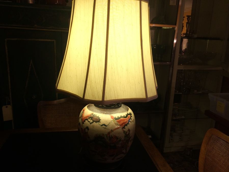 Japanese Pottery Vase Table Lamp [Photo 17]