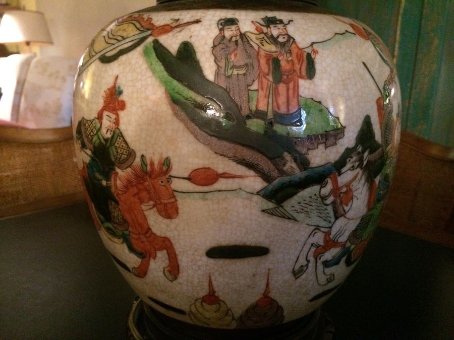 Japanese Pottery Vase Table Lamp [Photo 6]