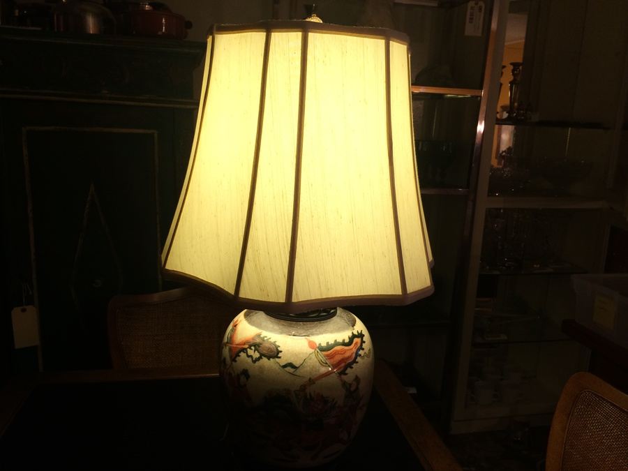 Japanese Pottery Vase Table Lamp [Photo 19]