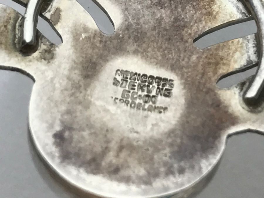 Sterling Silver Pendant And Chain With Mabe Pearl 10.7g [Photo 6]