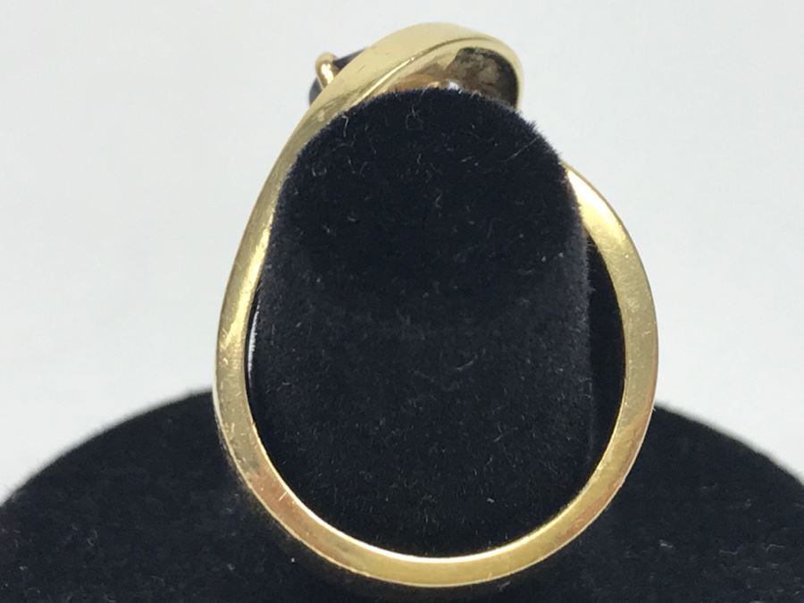 14K Yellow Gold Amethyst Custom Ring 9.3g FMV $450 Ring Size 7 [Photo 8]